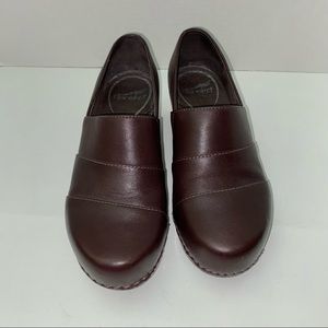 Dansko Tenley Brown Leather Slip On US 7 EU 37